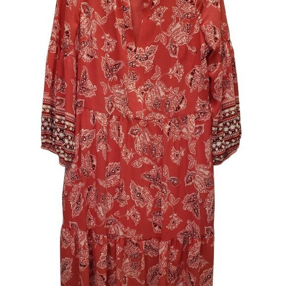 Vince‎ Camuto Womens Midi Dress  Size 16 Floral Pre-Owned - Picture 5 of 12
